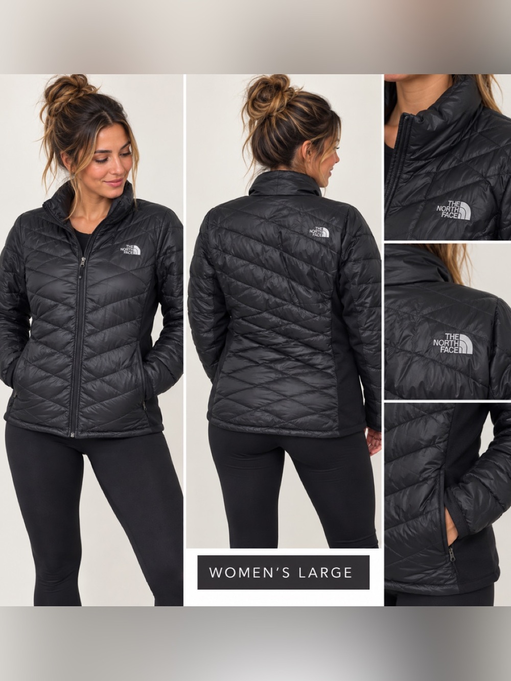 The North Face Women's Black Quilted Insulated Puffer Jacket